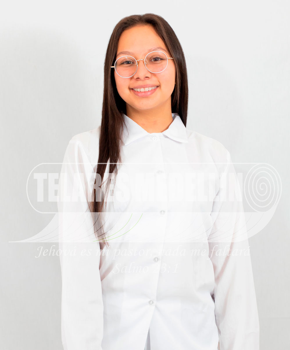 Camisa Manga Larga Blanco Mujer